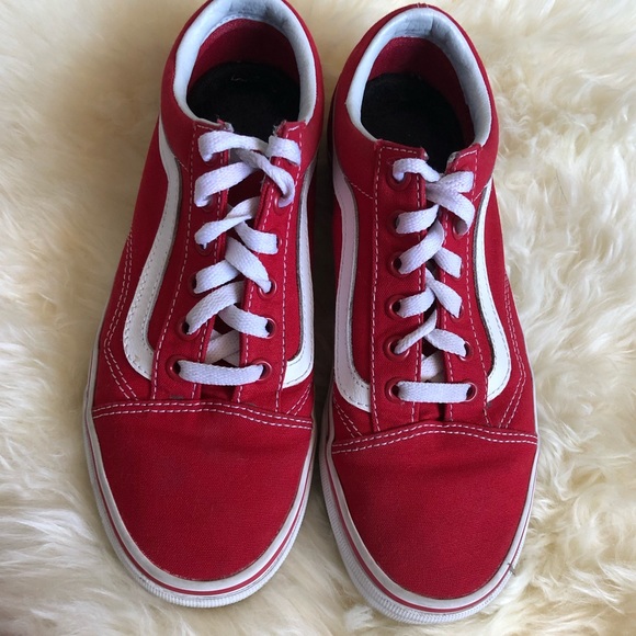Red Vans / Women’s size 6.5 - Picture 2 of 3
